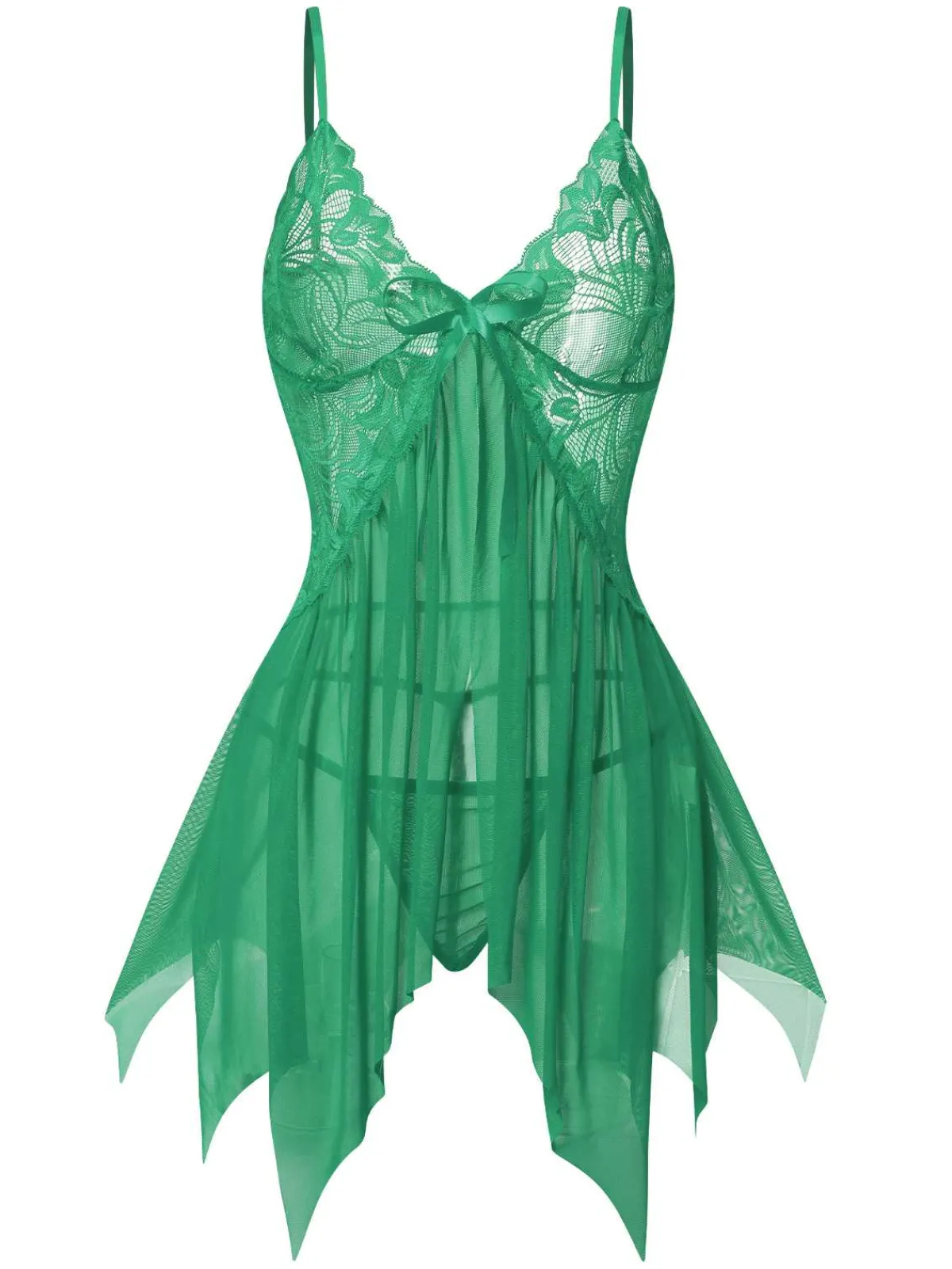 Sale Retro Stage 1950s Spaghetti Strap Lace Mesh Nightgown