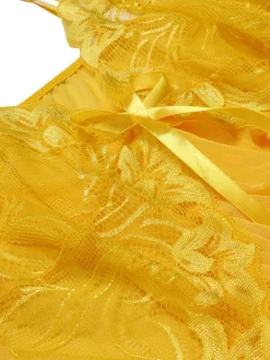 Clearance Retro Stage 1970s Spaghetti Strap Lace Sheer Sleepwear