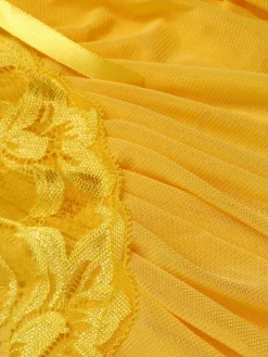 Clearance Retro Stage 1970s Spaghetti Strap Lace Sheer Sleepwear