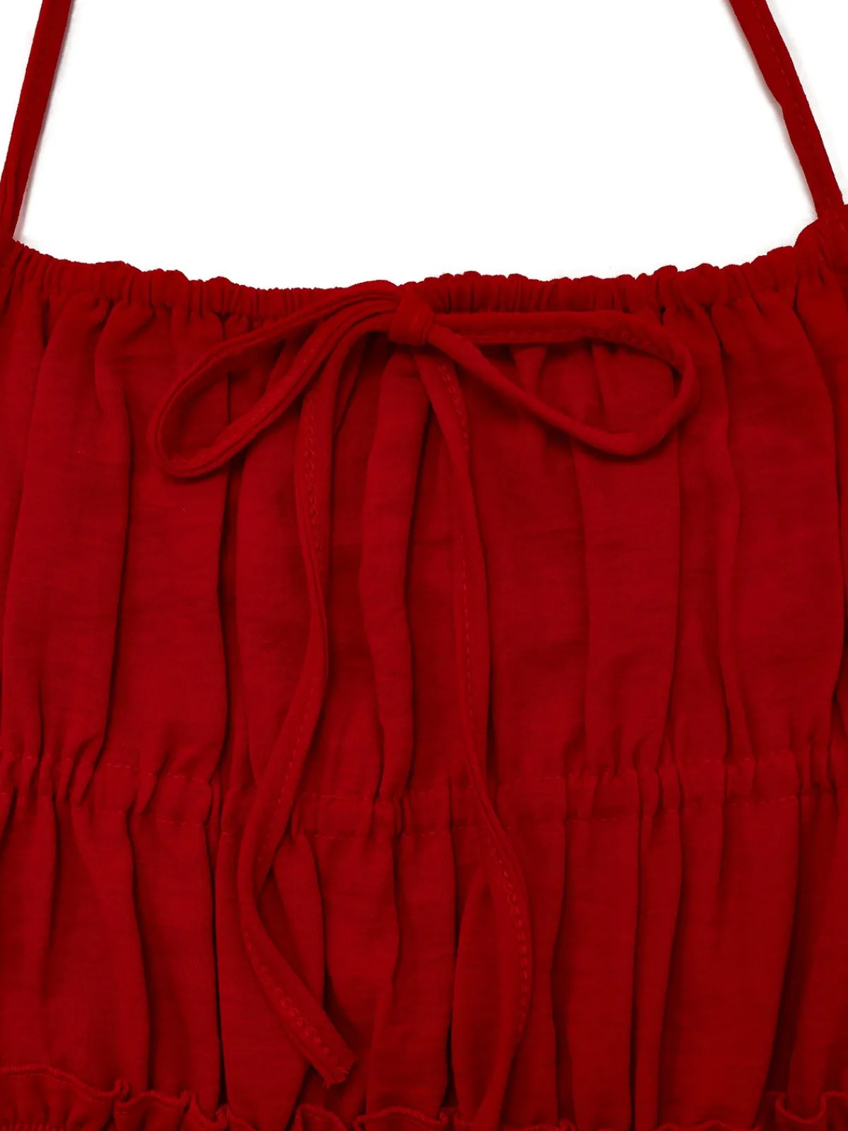 Sale Retro Stage 1950s Spaghetti Strap Lace-Up Backless Skater Dress