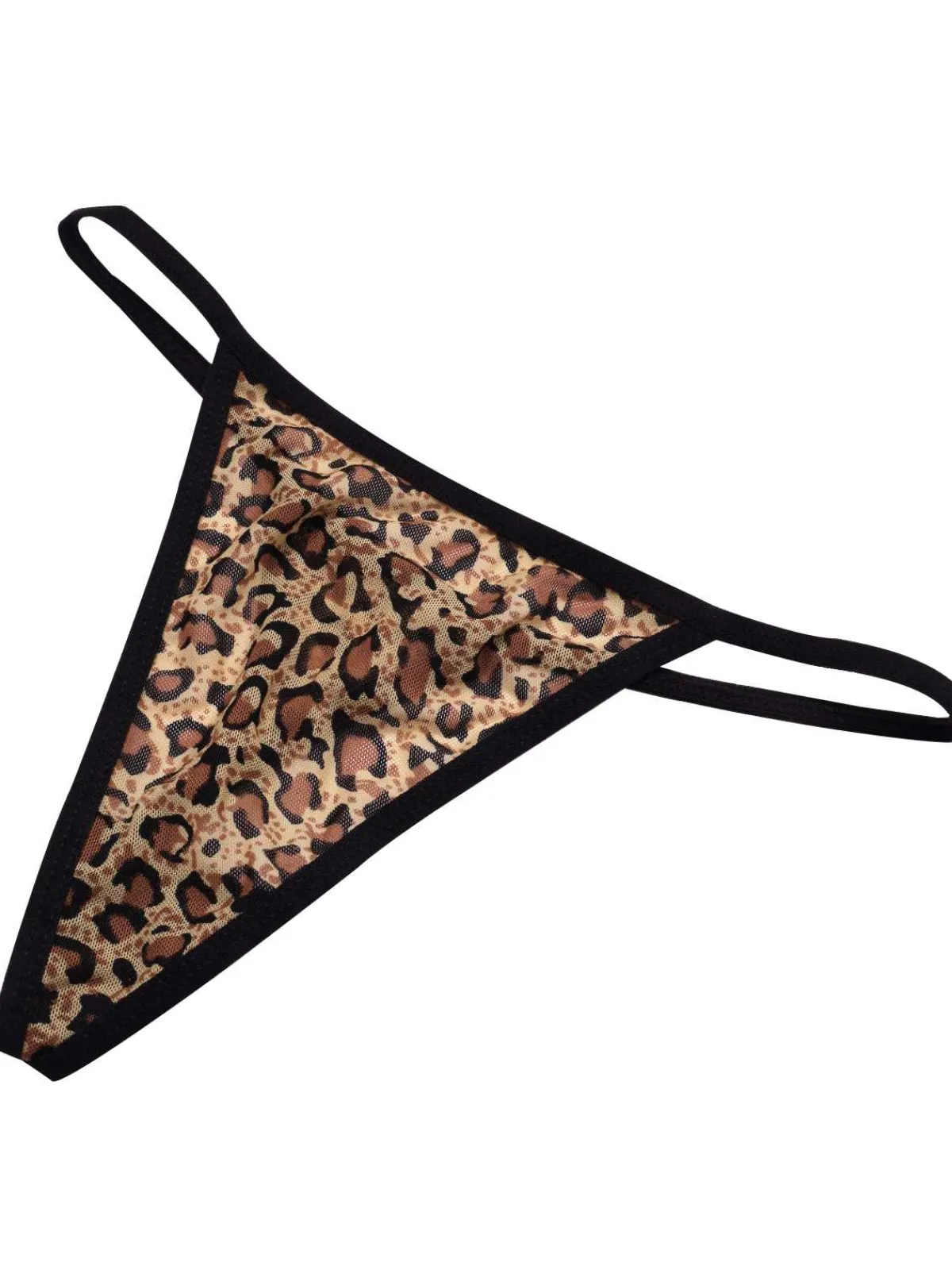 New Retro Stage 1940s Spaghetti Strap Leopard Lace Nightgown Brown