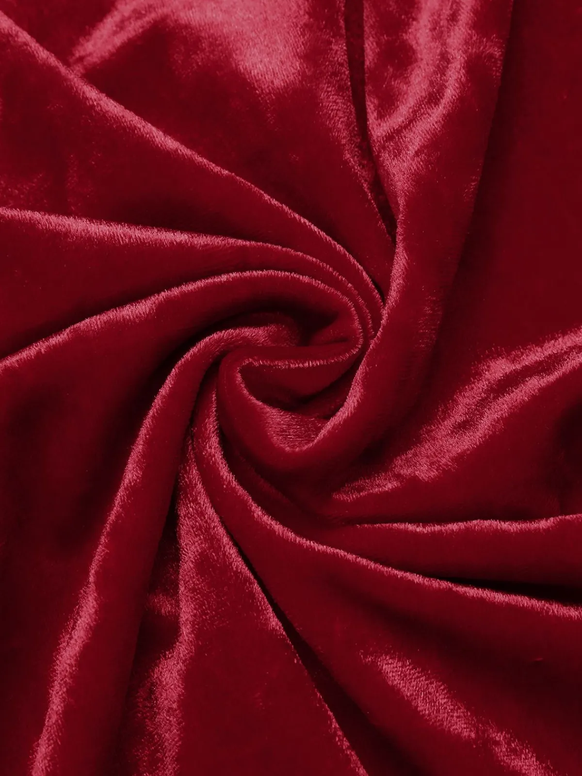 Hot Retro Stage 1930s Spaghetti Strap V-Neck Backless Velvet Dress Deep Red