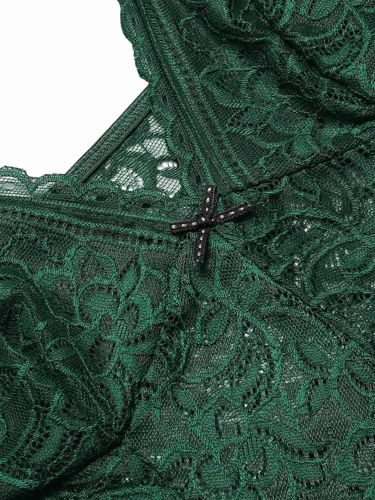 Clearance Retro Stage 1960s Spaghetti Straps Lace Sheer Nightgown