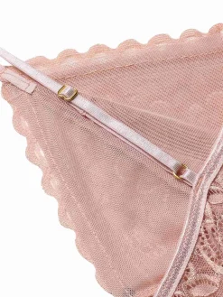 Clearance Retro Stage 1960s Spaghetti Straps Lace Sheer Nightgown
