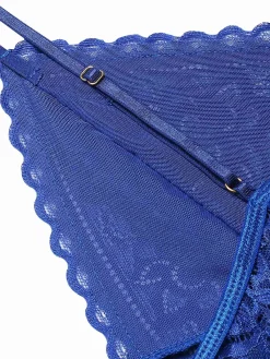 Best Retro Stage 1960s Spaghetti Straps Lace Sheer Nightgown