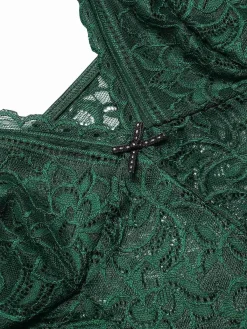 Best Retro Stage 1960s Spaghetti Straps Lace Sheer Nightgown
