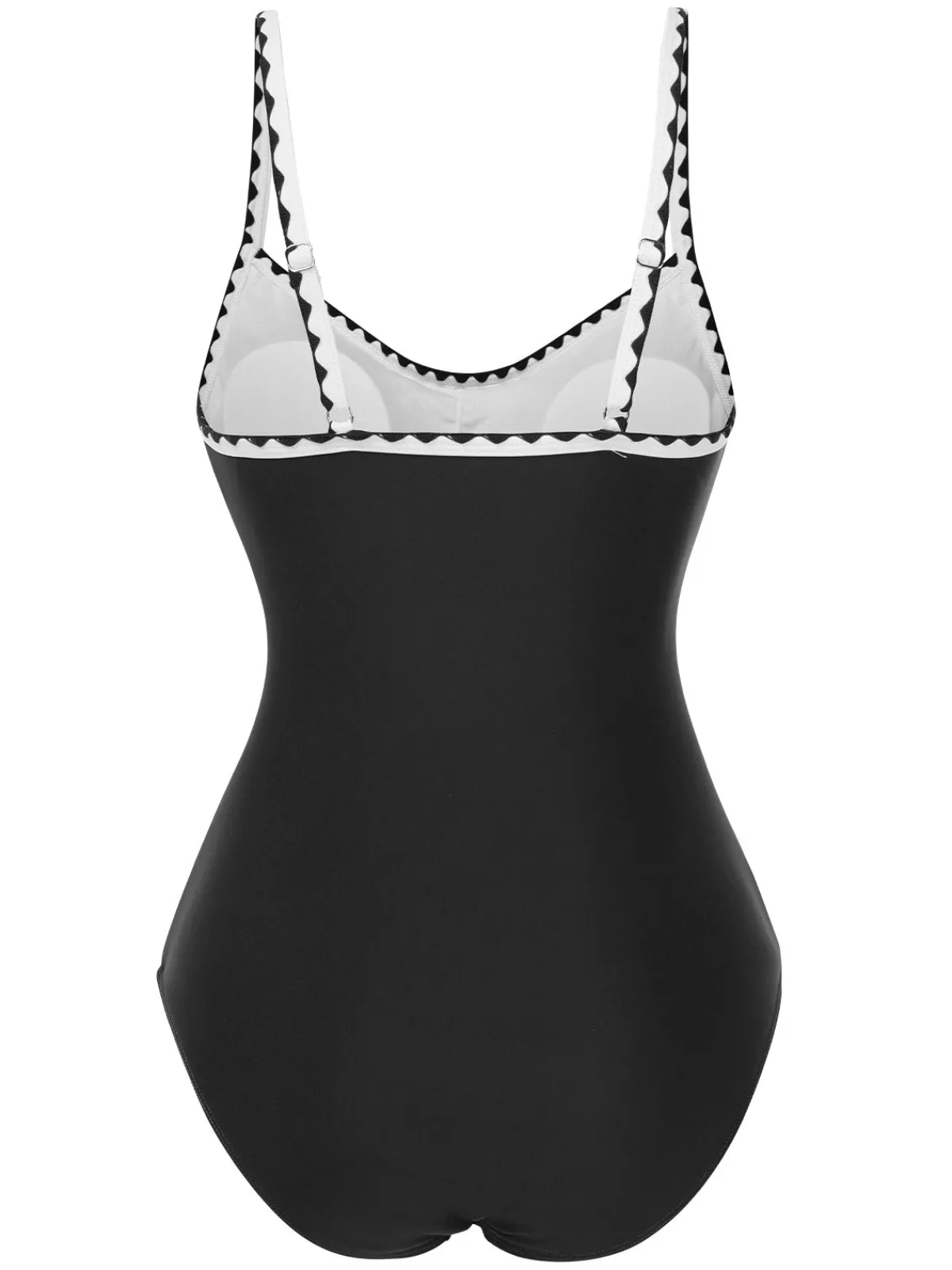Sale Retro Stage 1940s Spaghetti Straps Ruched One-Piece Swimsuit