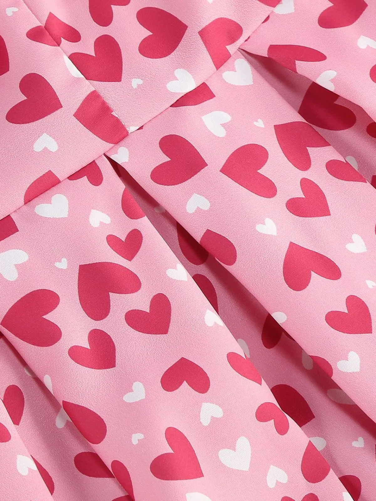 Online Retro Stage 1950s Square Neck Heart Dots Dress