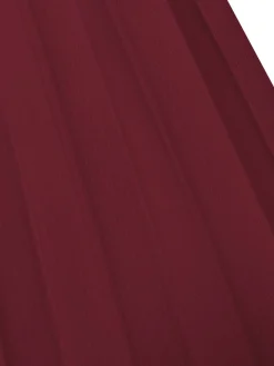 Best Retro Stage 1940s Stand Collar Solid Pleated Dress