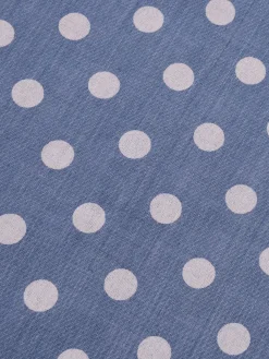 Fashion Retro Stage 1930s Strap Ruffles Polka Dots Nightgowns Blue