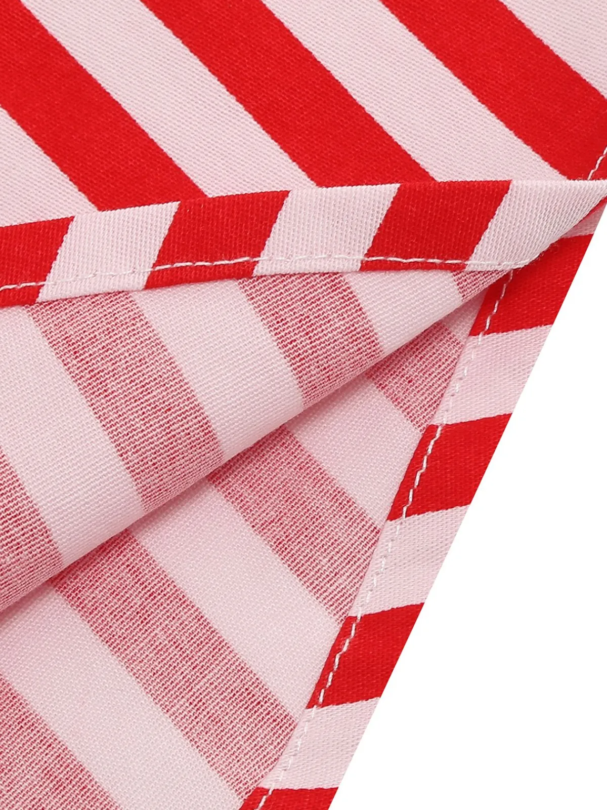 Sale Retro Stage 1950s Stripe Crew Neck Swing Dress