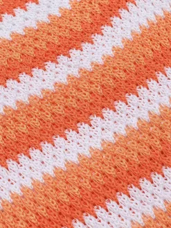 Discount Retro Stage 1960s Striped Knitted Spaghetti Straps Dress