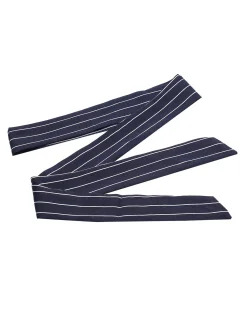 Best Retro Stage 1950s Striped Slanted Shoulder Ruffle Jumpsuit