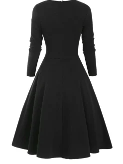 Sale Retro Stage 1950s Sweetheart Plaid Patchwork Dress