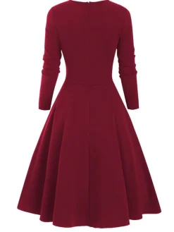 Sale Retro Stage 1950s Sweetheart Plaid Patchwork Dress
