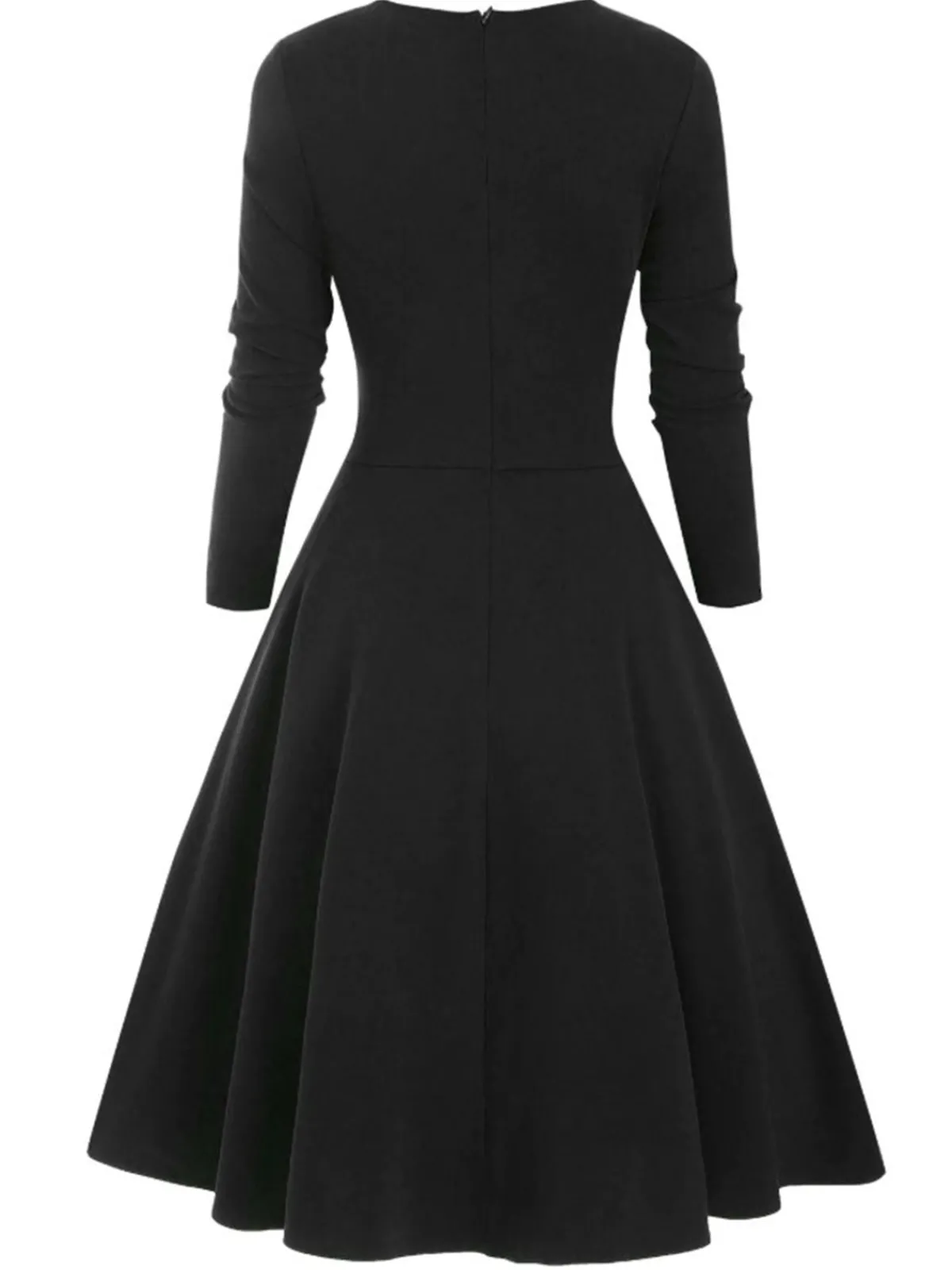 Outlet Retro Stage 1950s Sweetheart Plaid Patchwork Dress
