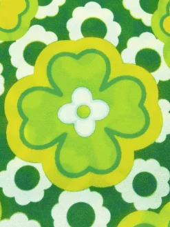 Clearance Retro Stage 1960s Tie Neck Floral Sleeveless Top