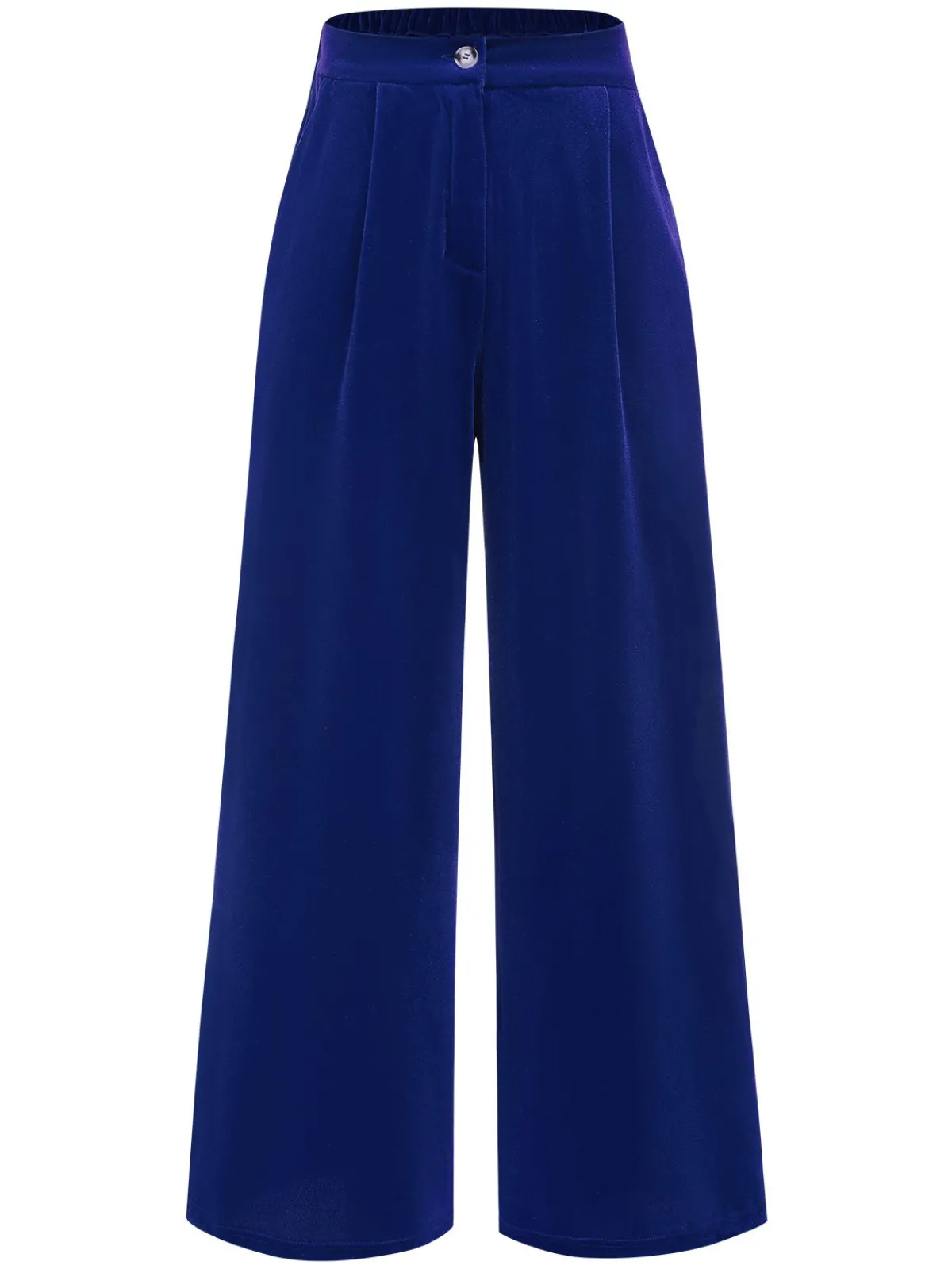 Best Retro Stage 1950s Velvet High-Waist Solid Pants