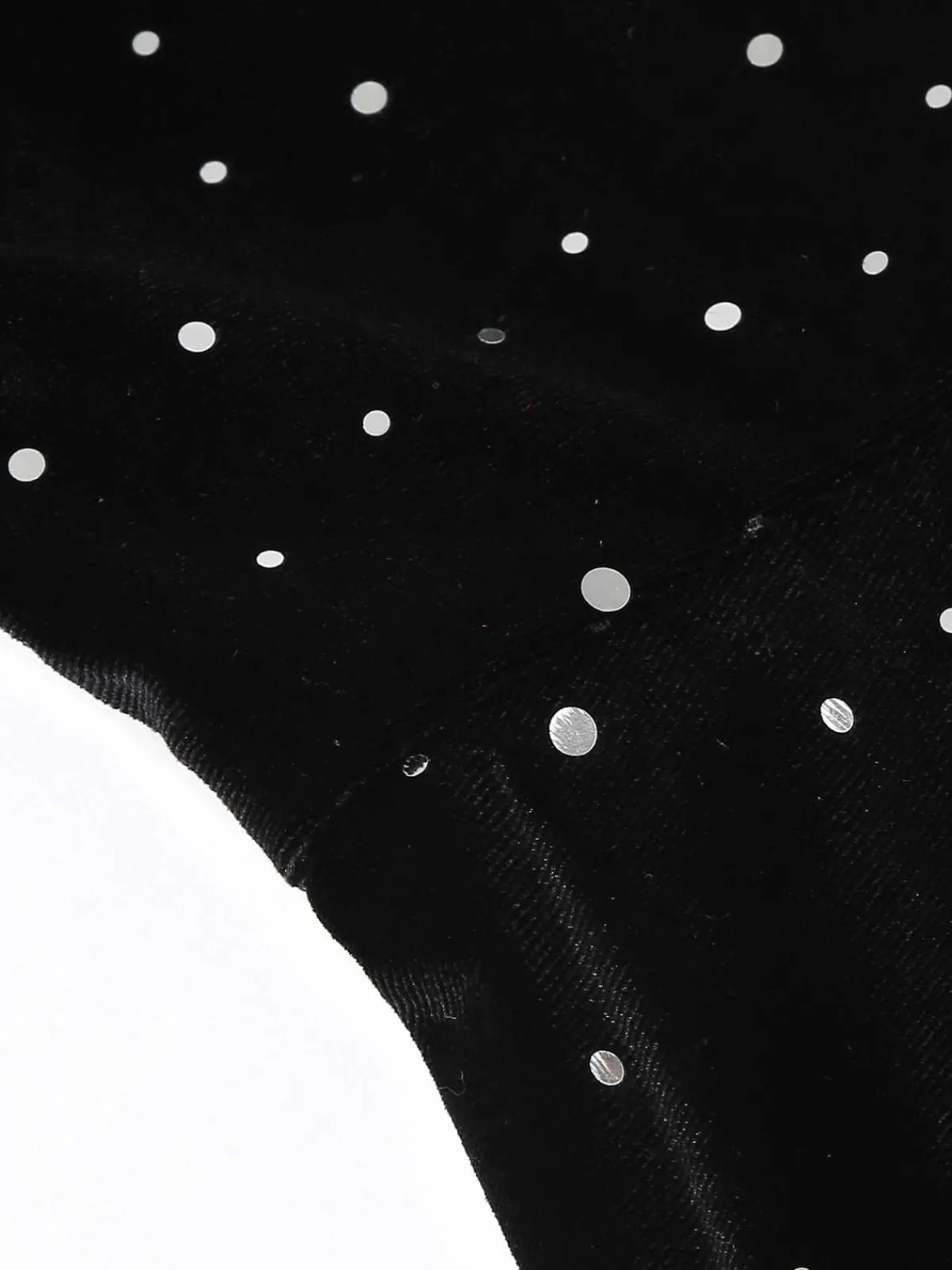 Best Retro Stage 1950s Velvet Sparkling Solid A-Line Dress
