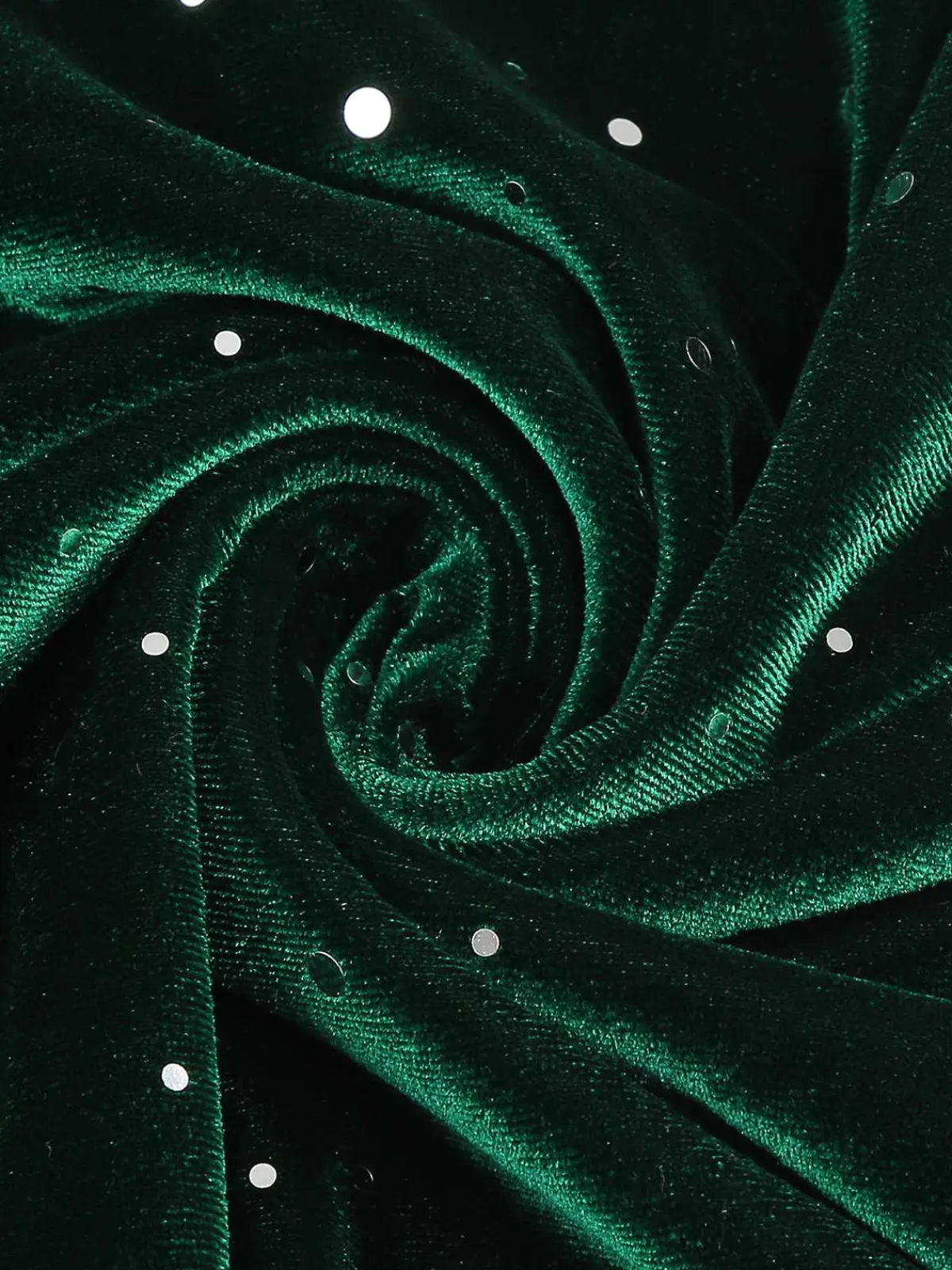 Best Retro Stage 1950s Velvet Sparkling Solid A-Line Dress