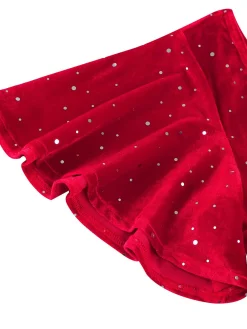 Best Retro Stage 1950s Velvet Sparkling Solid A-Line Dress