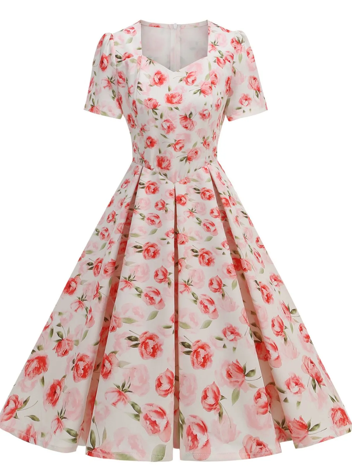 New Retro Stage 1950s Vintage Floral Swing Dress
