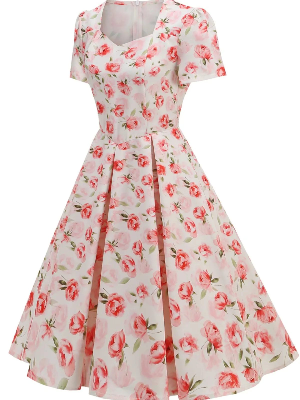 New Retro Stage 1950s Vintage Floral Swing Dress