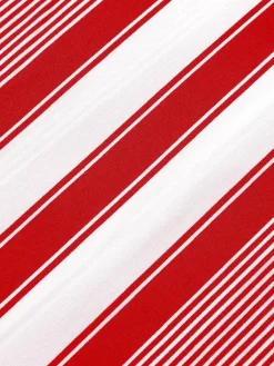Sale Retro Stage 1970s V-Neck Contrast Stripes Jumpsuit