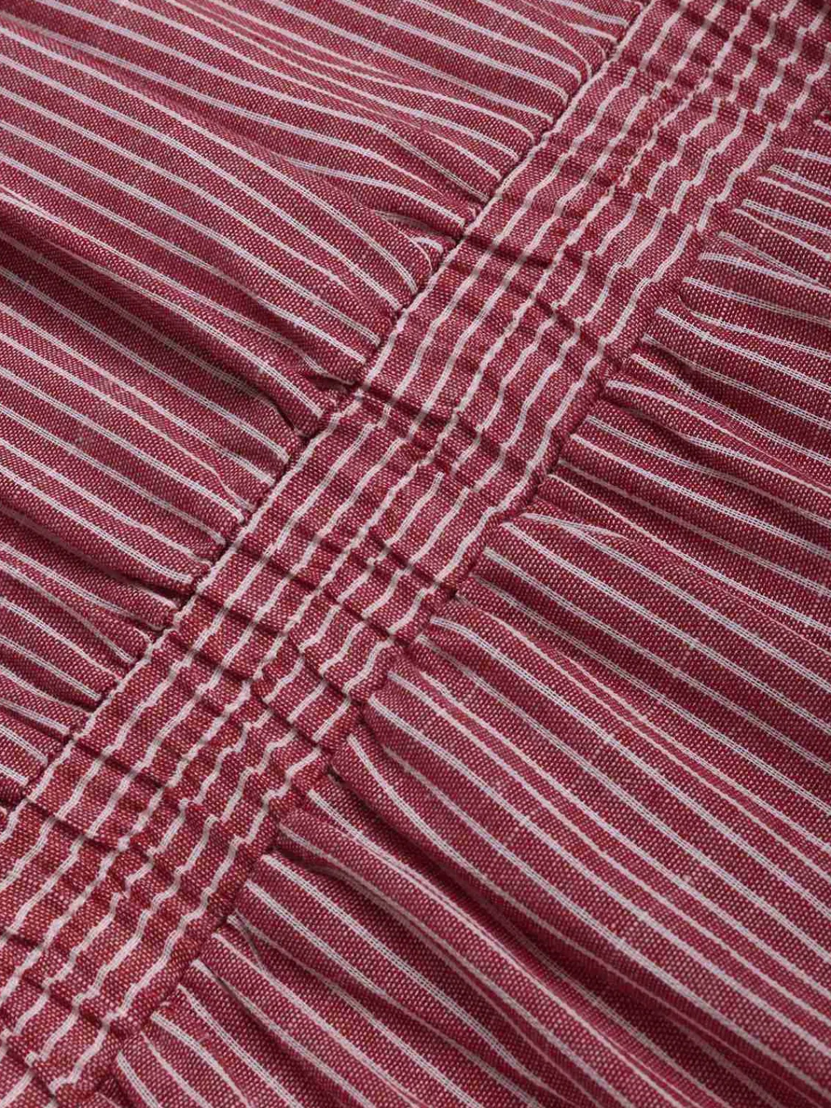 New Retro Stage 1940s V-Neck Pockets Belted Stripe Romper