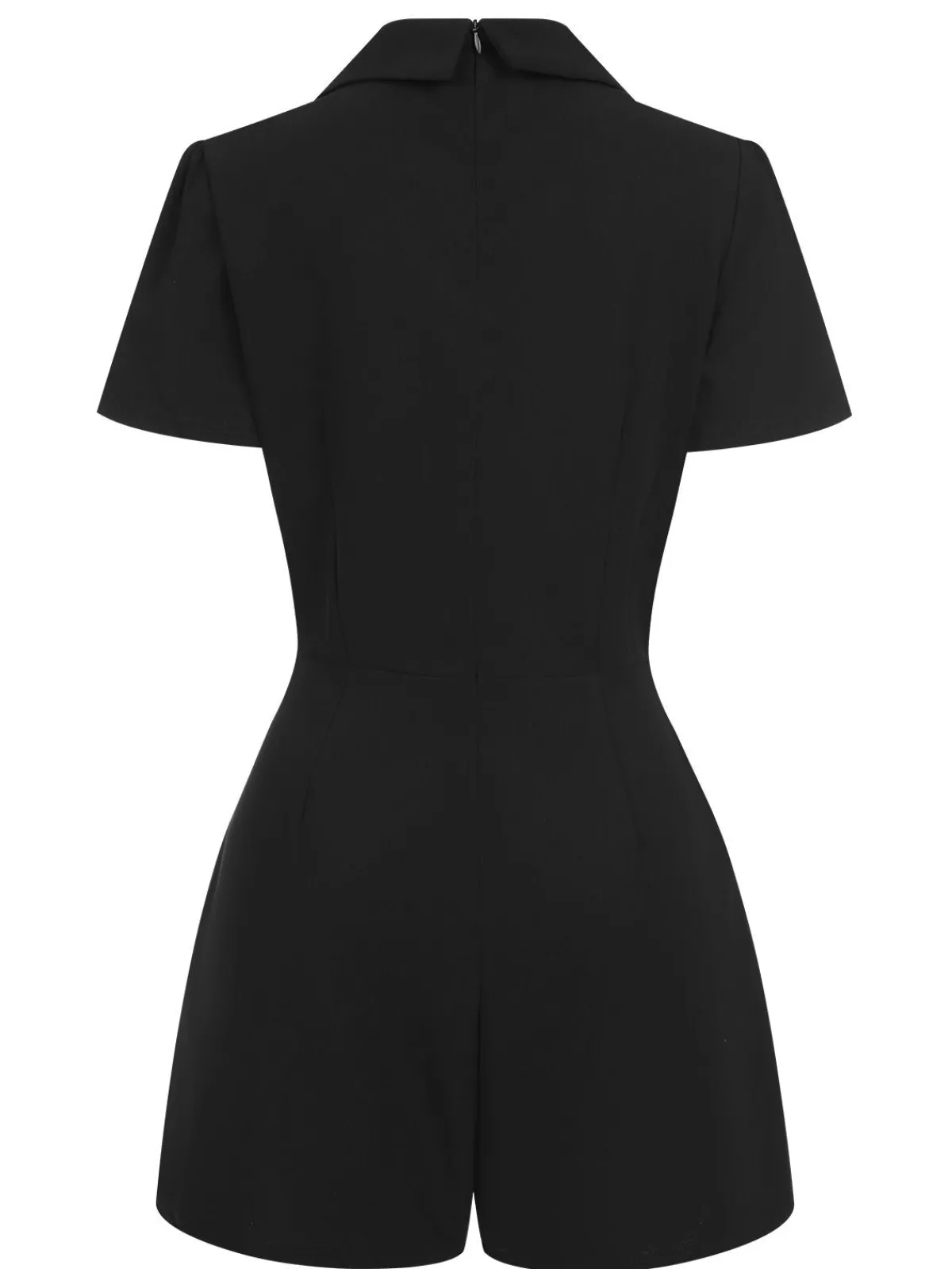 Sale Retro Stage 1950s V-Neck Solid Lapel Romper