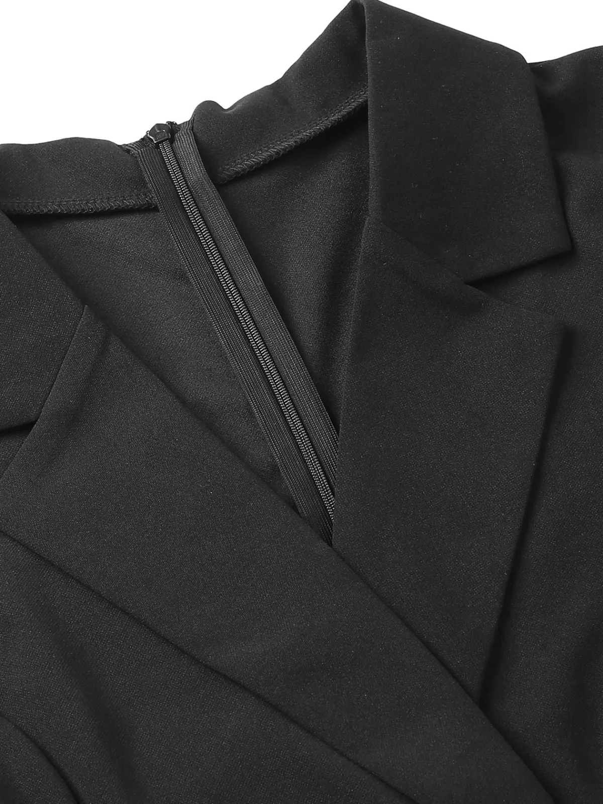 Outlet Retro Stage 1950s V-Neck Solid Lapel Romper