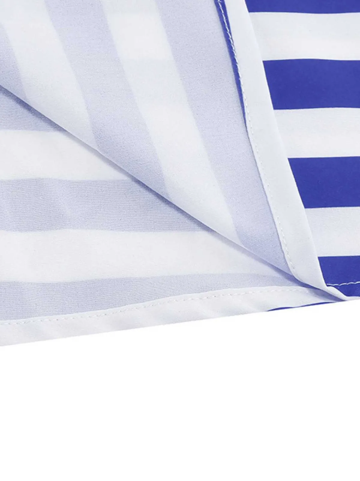Online Retro Stage 1950s V-Neck Star Stripes Flag Belted Swing Dress