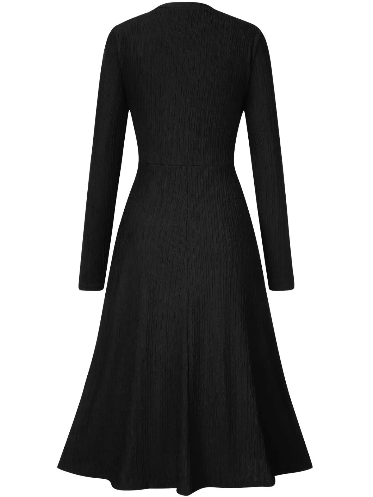 Online Retro Stage 1940s V-Neck Wrap Waist A-Line Midi Dress