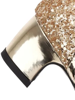 Hot Retro Stage Shiny Buckle Heels Mary Jane Shoes