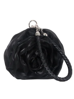Best Retro Stage Silk 3D Flower Vintage Handbag