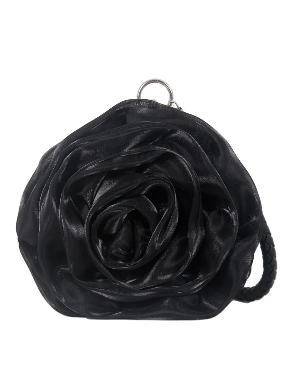 Best Retro Stage Silk 3D Flower Vintage Handbag