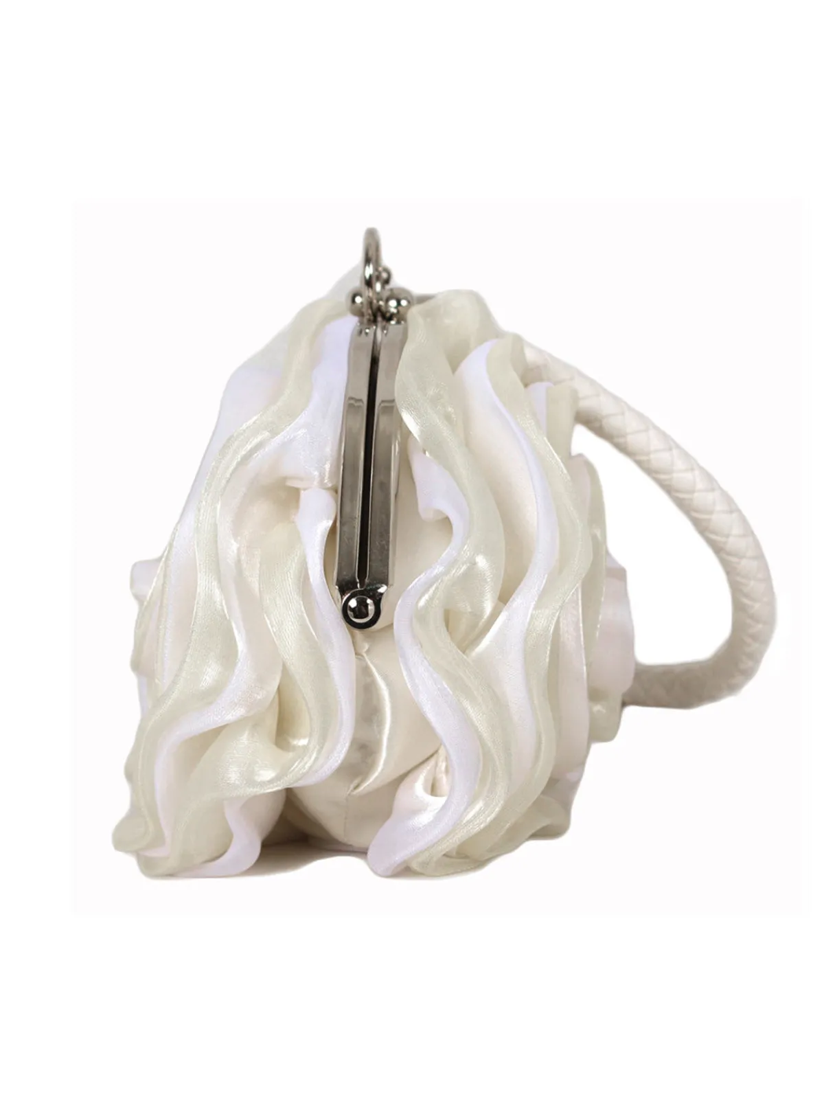 Best Retro Stage Silk 3D Flower Vintage Handbag