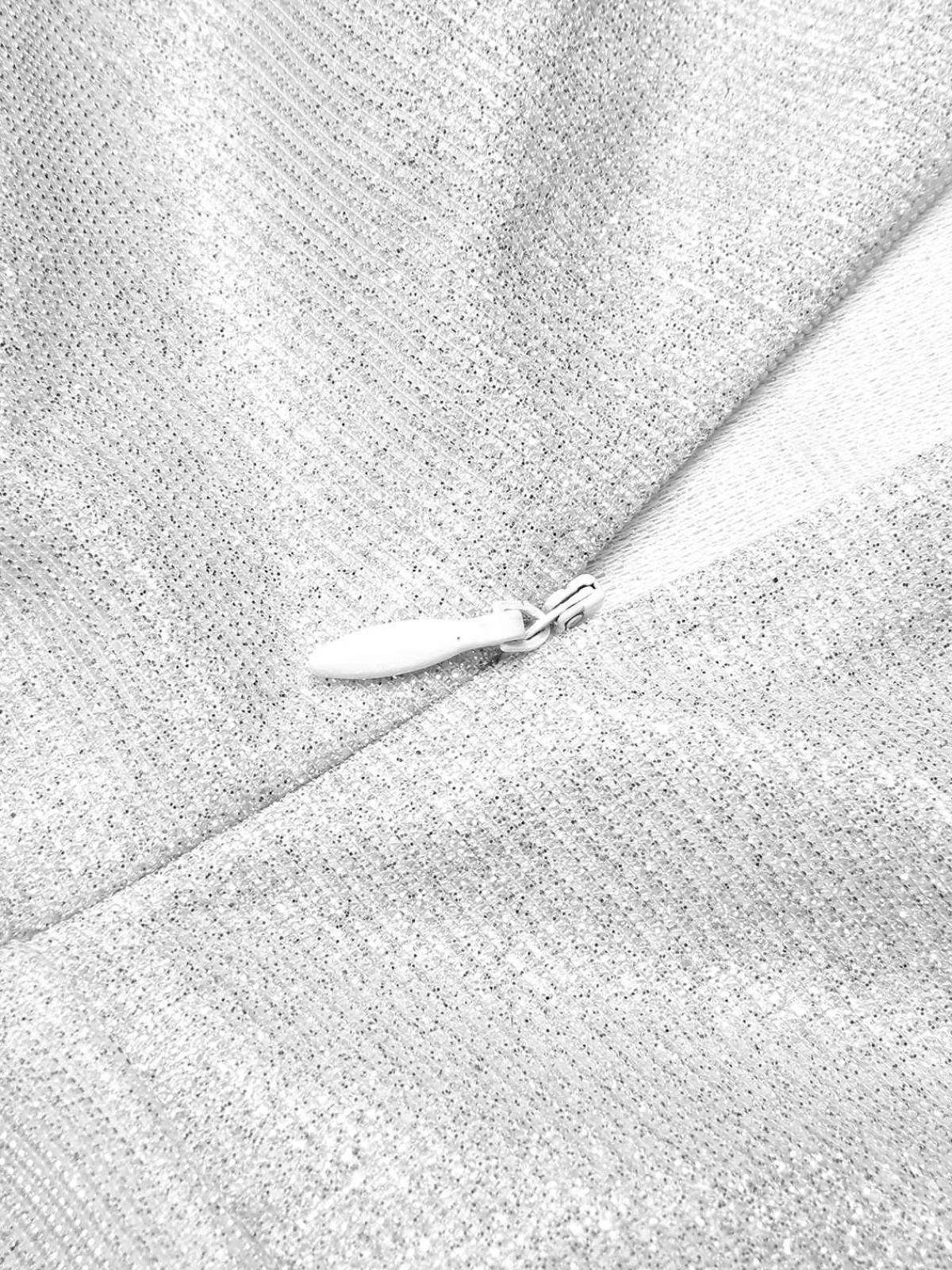 Clearance Retro Stage 1960s Spaghetti Strap Sparkling Mini Dress Silver
