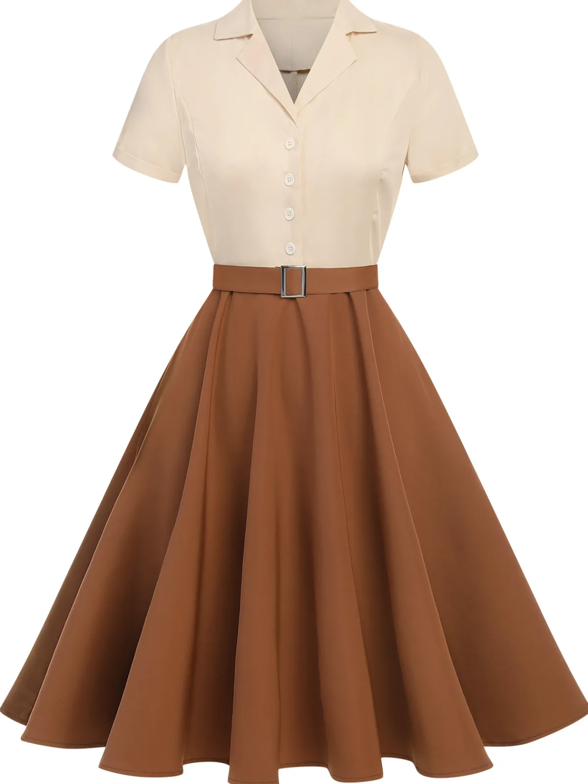 Hot Retro Stage Snow White Style Button 1950s Dress