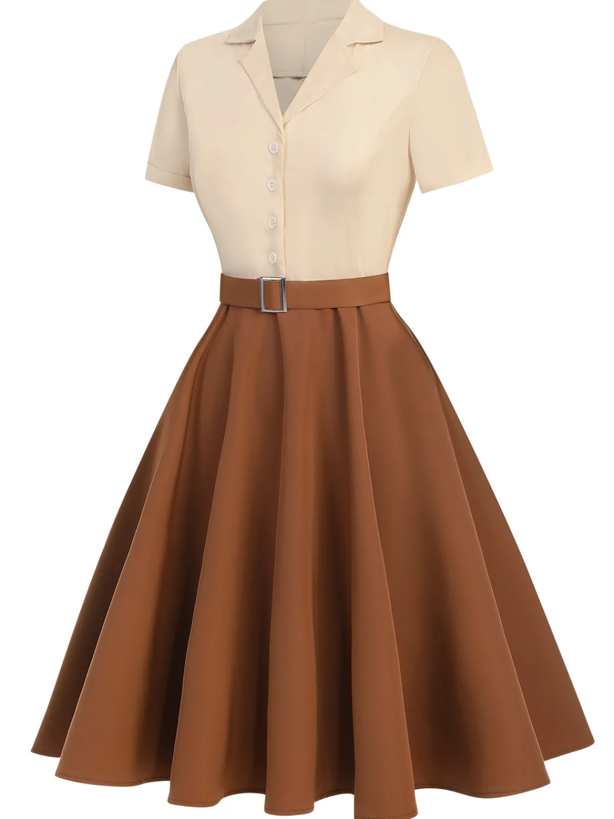 Hot Retro Stage Snow White Style Button 1950s Dress