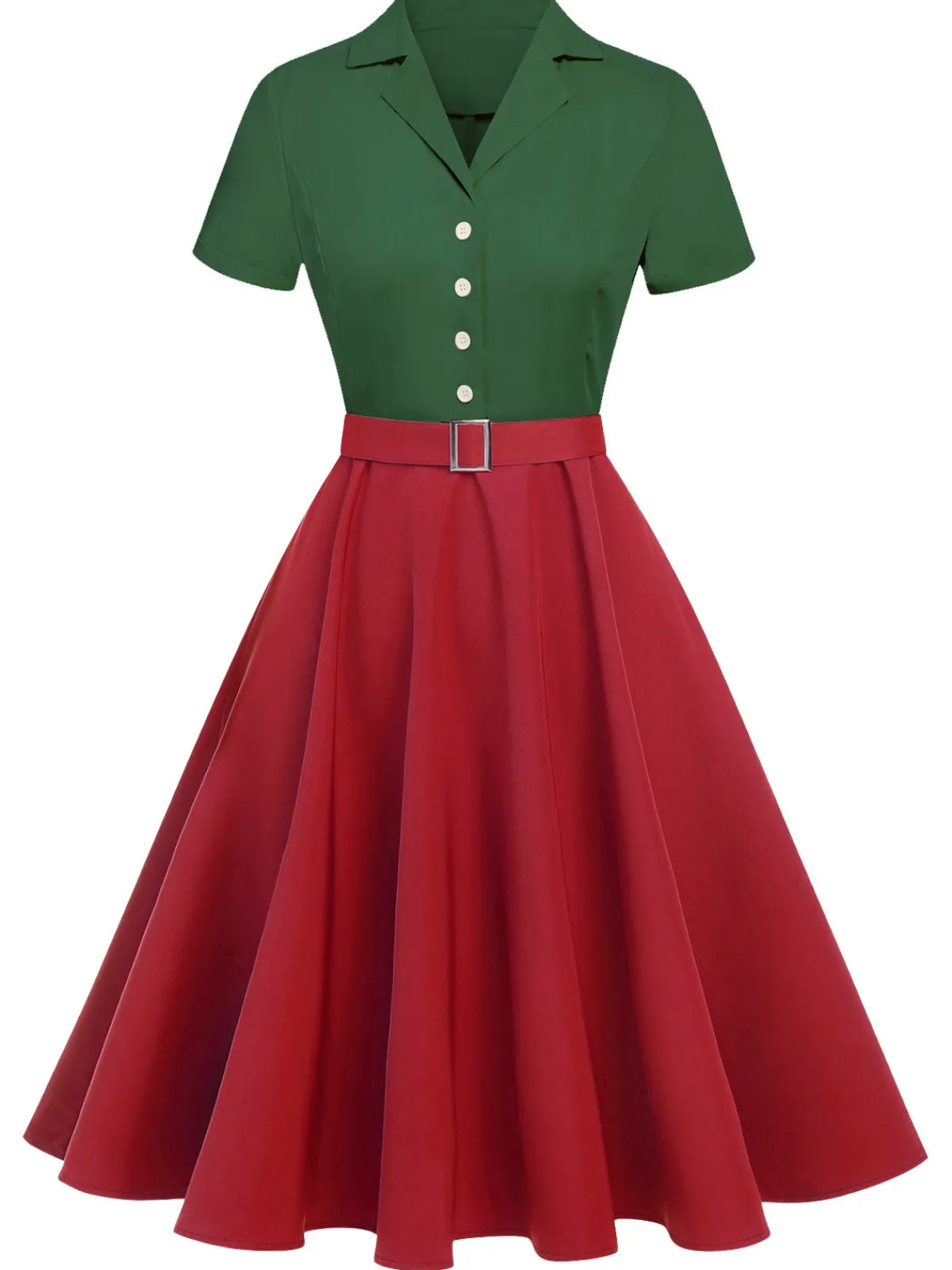 Hot Retro Stage Snow White Style Button 1950s Dress