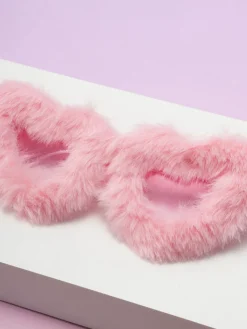Discount Retro Stage Solid Plush Heart Frame Sunglasses