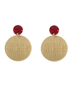 New Retro Stage Sparkling 2025 Glitter Disco Earrings
