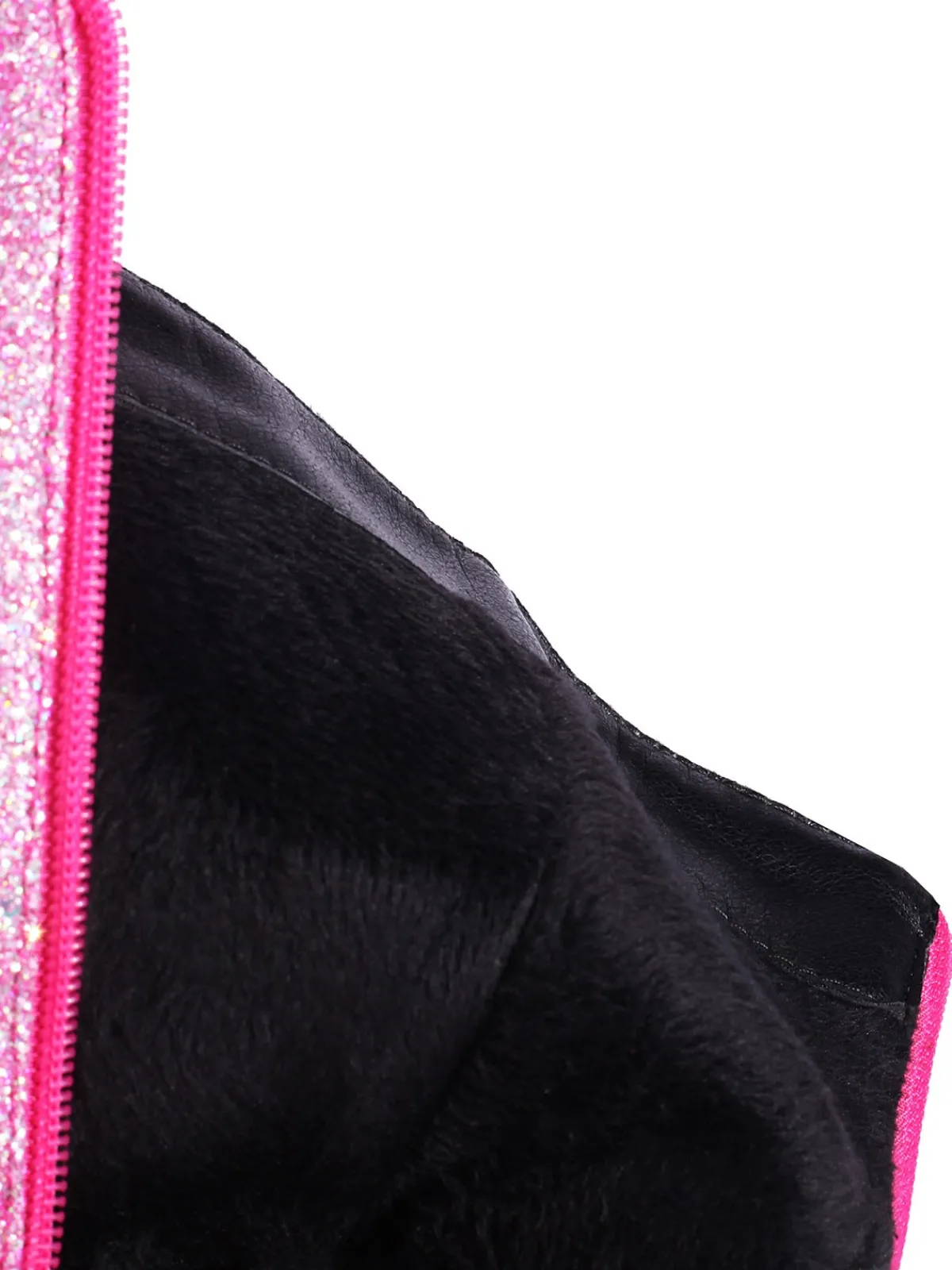 Outlet Retro Stage Square Toe Sequined Chunky Heel Mid-Calf Boots