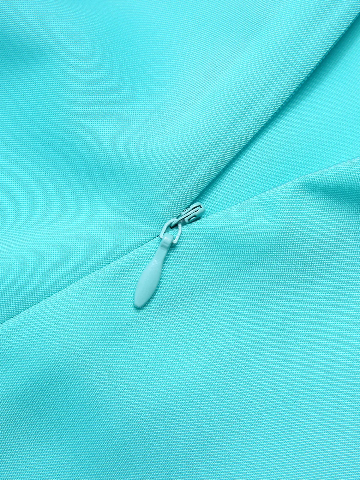 Outlet Retro Stage Turquoise 1930s Polka Dots Ruffles Dress Blue Green