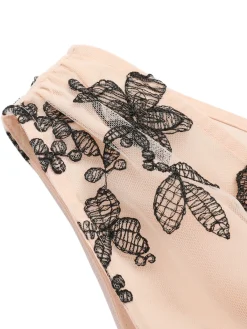 Sale Retro Stage [US Warehouse] 1950s Patchwork Butterfly Lace Romper Apricot