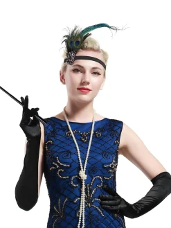 Outlet Retro Stage [US Warehouse] Black 1920s Flapper Costume Set