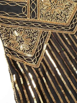 Outlet Retro Stage [US Warehouse] 1920s Sequined Flapper Dress Gold