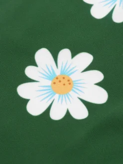 Sale Retro Stage [US Warehouse] 1930s Daisy Halter Swimsuit Green