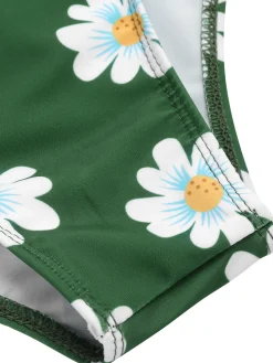 Sale Retro Stage [US Warehouse] 1930s Daisy Halter Swimsuit Green